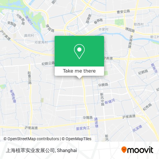 上海植萃实业发展公司 map