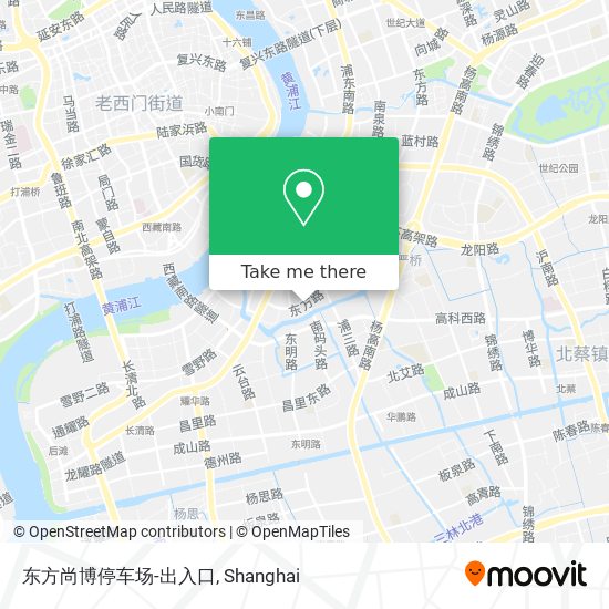 东方尚博停车场-出入口 map