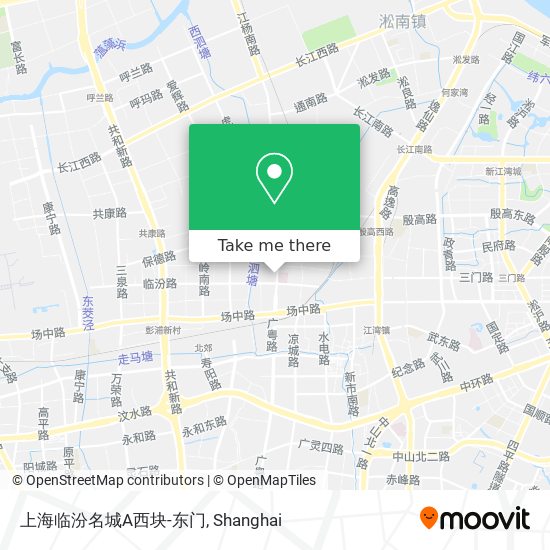 上海临汾名城A西块-东门 map