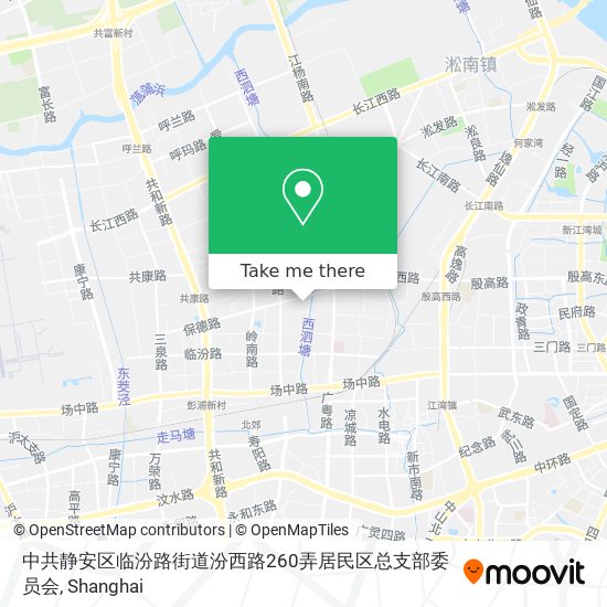 中共静安区临汾路街道汾西路260弄居民区总支部委员会 map