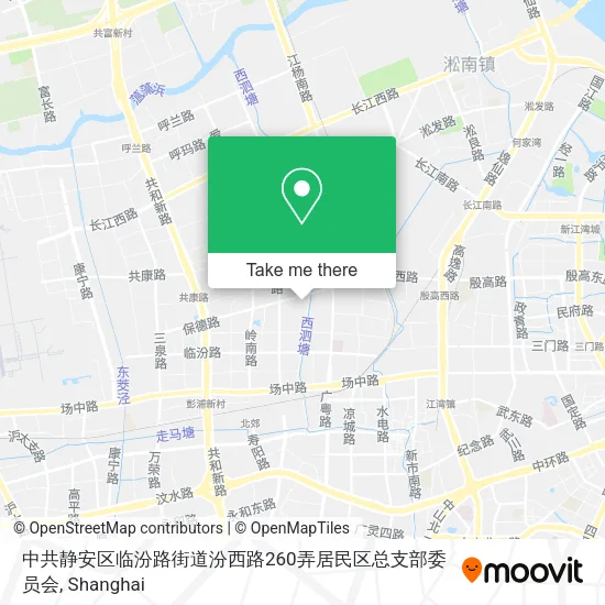 中共静安区临汾路街道汾西路260弄居民区总支部委员会 map