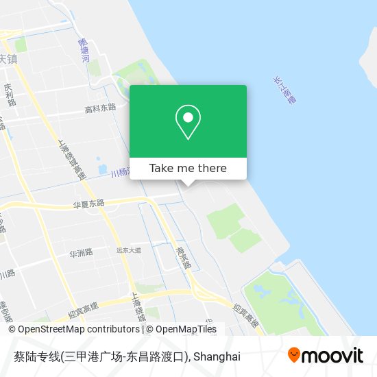 蔡陆专线(三甲港广场-东昌路渡口) map