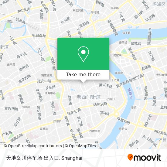 天地岛川停车场-出入口 map