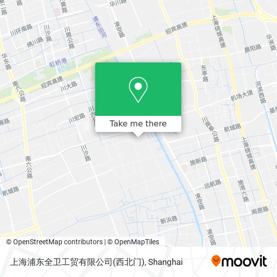上海浦东全卫工贸有限公司(西北门) map