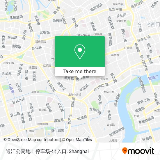 通汇公寓地上停车场-出入口 map