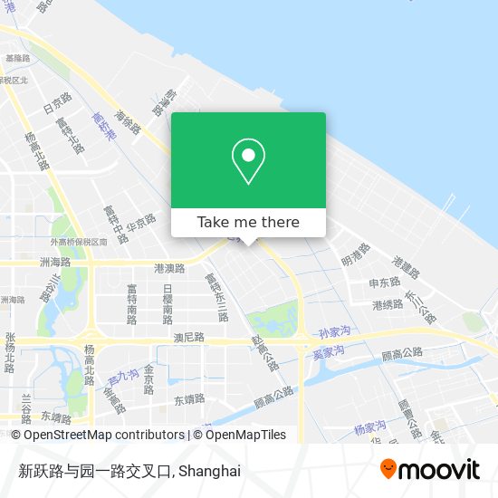 新跃路与园一路交叉口 map