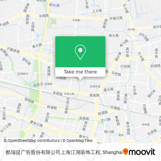 酷瑞提广告股份有限公司上海江湖装饰工程 map