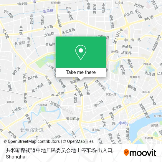 共和新路街道申地居民委员会地上停车场-出入口 map