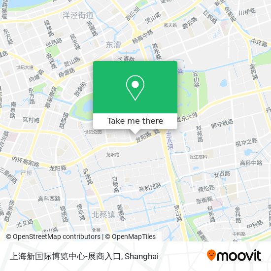 上海新国际博览中心-展商入口 map