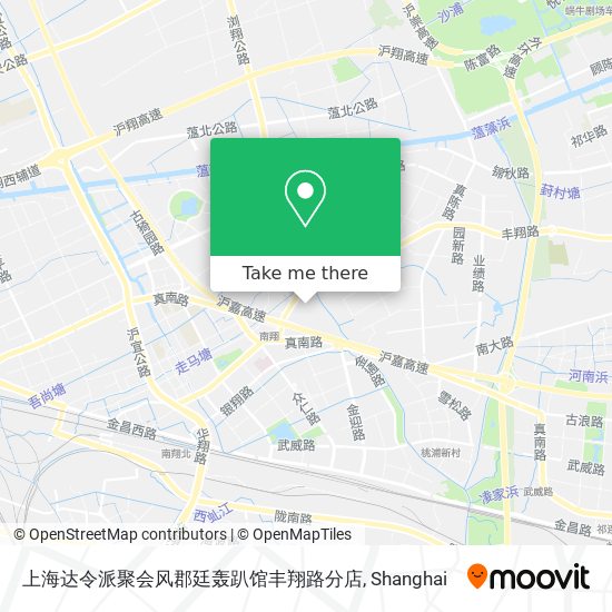 上海达令派聚会风郡廷轰趴馆丰翔路分店 map