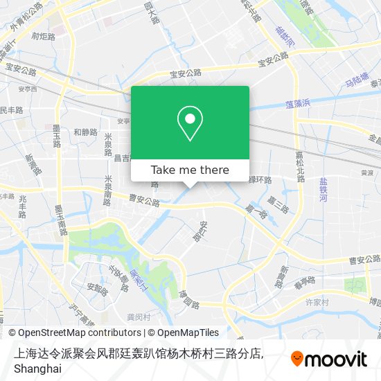 上海达令派聚会风郡廷轰趴馆杨木桥村三路分店 map