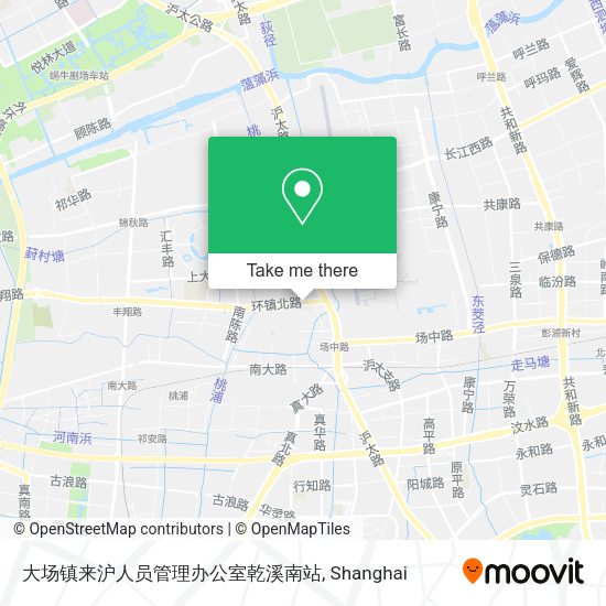 大场镇来沪人员管理办公室乾溪南站 map