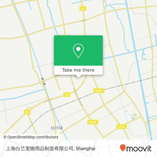上海白兰宠物用品制造有限公司 map