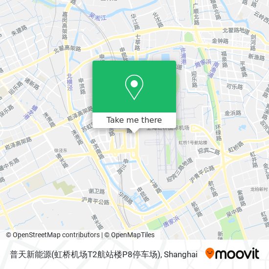 普天新能源(虹桥机场T2航站楼P8停车场) map