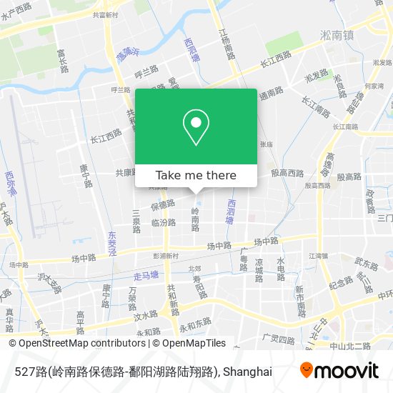 527路(岭南路保德路-鄱阳湖路陆翔路) map
