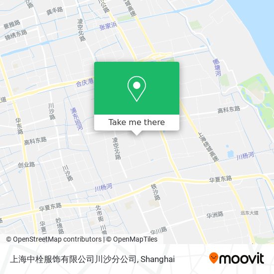 上海中栓服饰有限公司川沙分公司 map