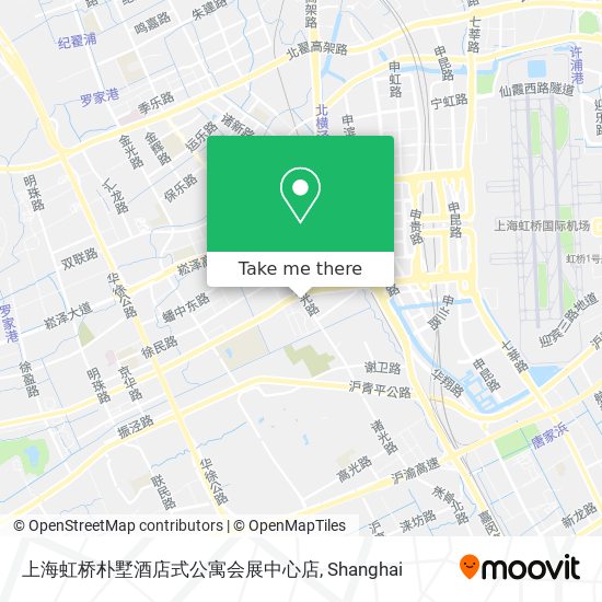 上海虹桥朴墅酒店式公寓会展中心店 map