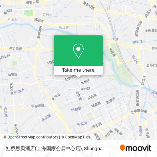 虹桥思贝酒店(上海国家会展中心店) map