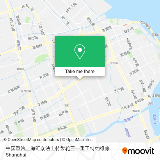 中国重汽上海汇众法士特齿轮三一重工特约维修 map