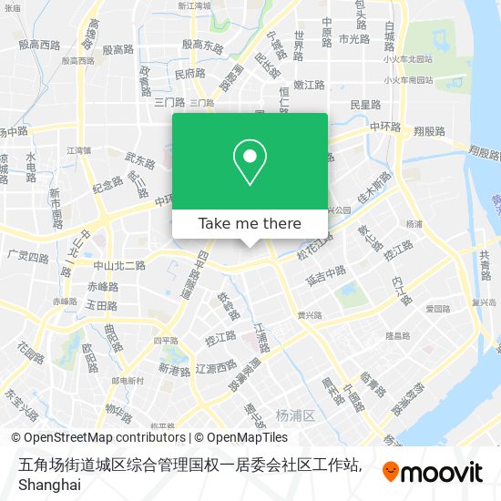 五角场街道城区综合管理国权一居委会社区工作站 map