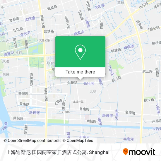 上海迪斯尼 田园两室家居酒店式公寓 map