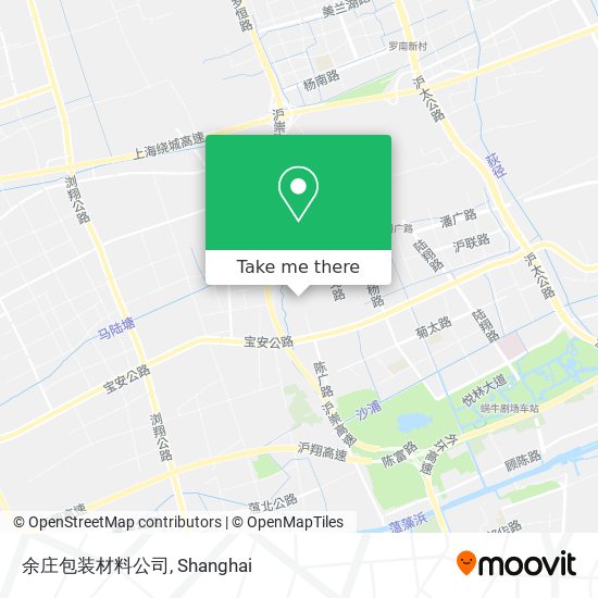 余庄包装材料公司 map