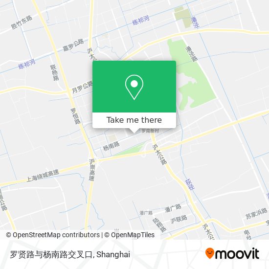 罗贤路与杨南路交叉口 map