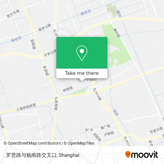 罗贤路与杨南路交叉口 map