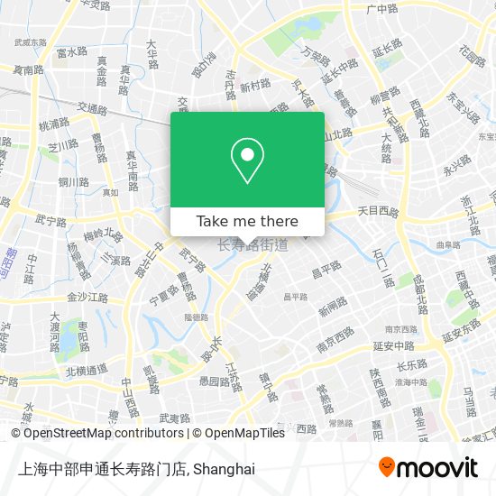 上海中部申通长寿路门店 map