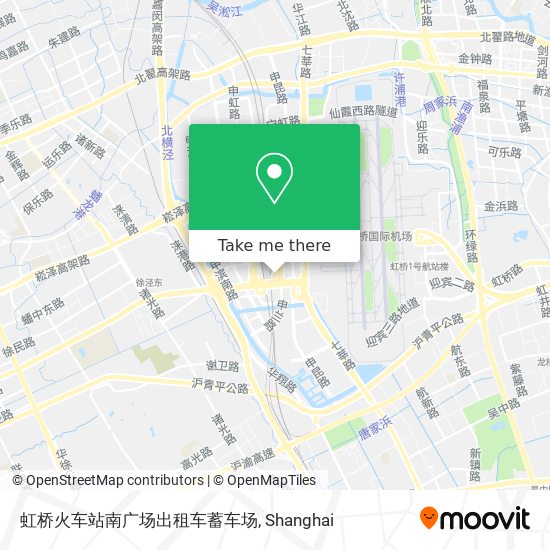 虹桥火车站南广场出租车蓄车场 map