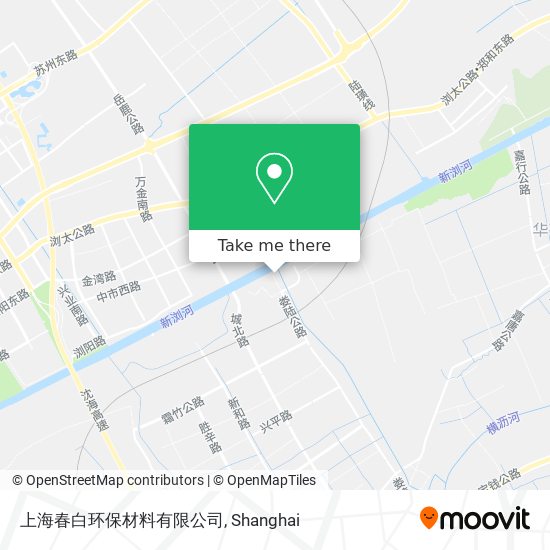 上海春白环保材料有限公司 map