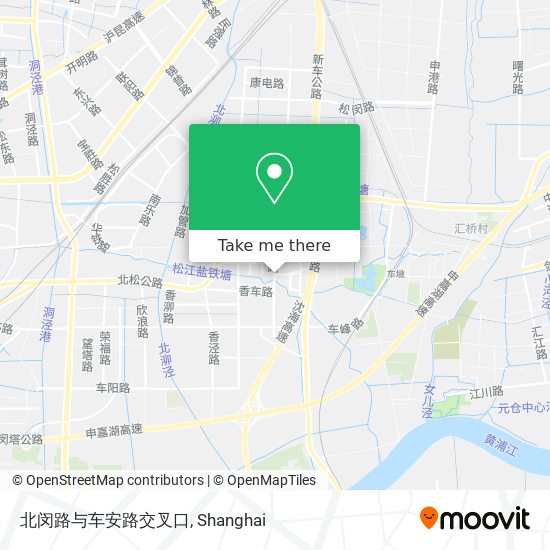 北闵路与车安路交叉口 map