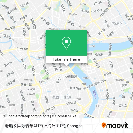 老船长国际青年酒店(上海外滩店) map