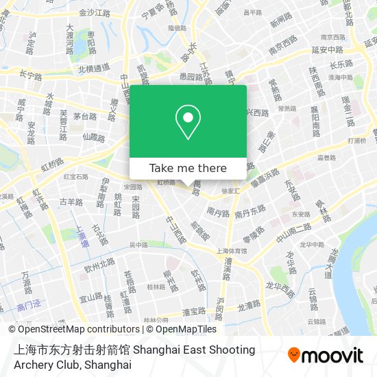 上海市东方射击射箭馆 Shanghai East Shooting Archery Club map