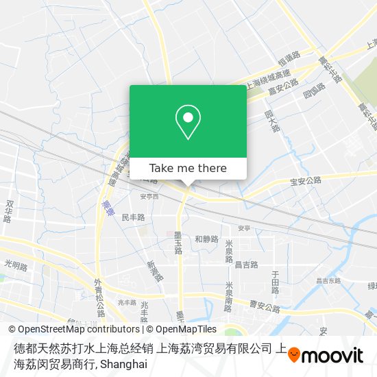 德都天然苏打水上海总经销 上海荔湾贸易有限公司 上海荔闵贸易商行 map