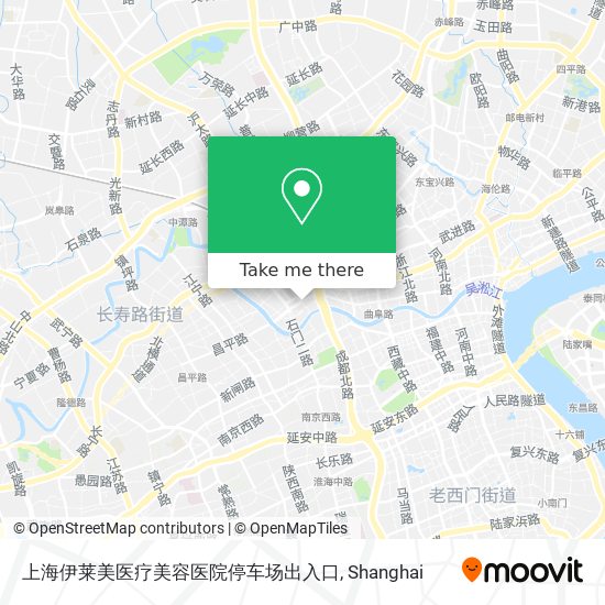 上海伊莱美医疗美容医院停车场出入口 map