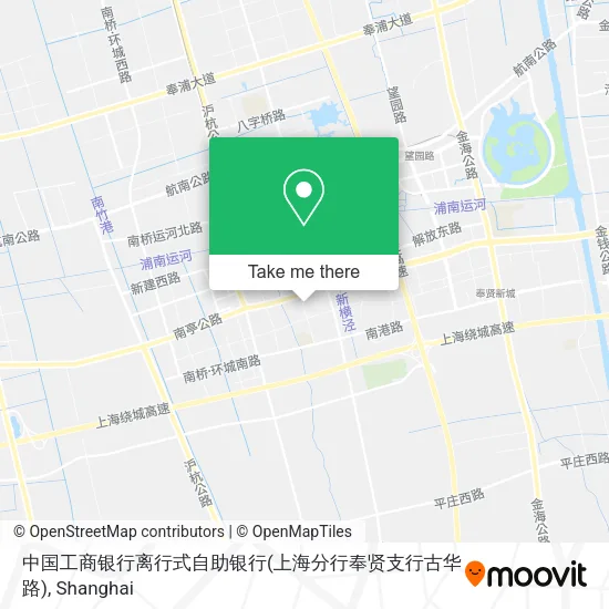 中国工商银行离行式自助银行(上海分行奉贤支行古华路) map