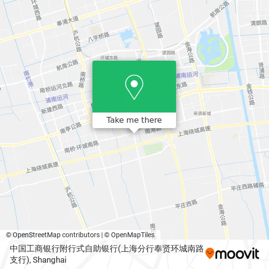 中国工商银行附行式自助银行(上海分行奉贤环城南路支行) map