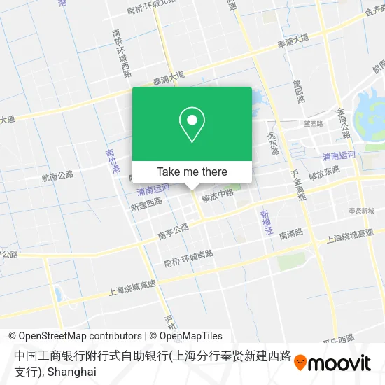 中国工商银行附行式自助银行(上海分行奉贤新建西路支行) map