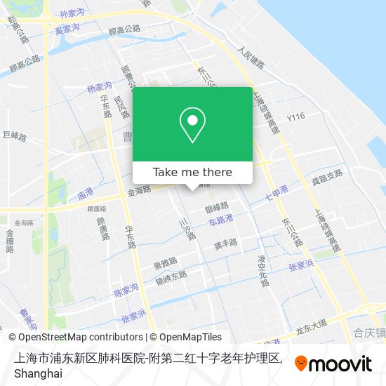 上海市浦东新区肺科医院-附第二红十字老年护理区 map
