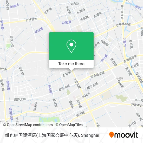 维也纳国际酒店(上海国家会展中心店) map