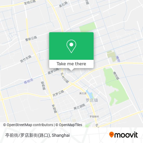 亭前街/罗店新街(路口) map