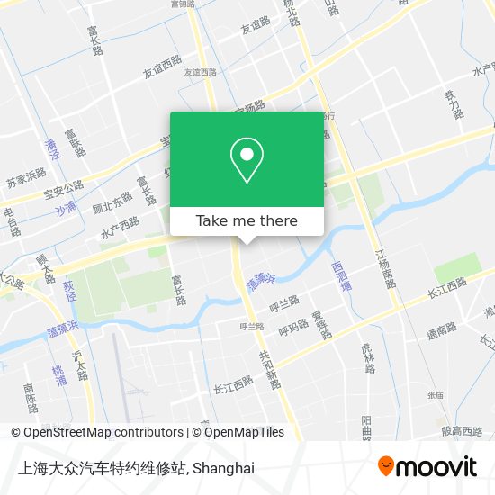 上海大众汽车特约维修站 map