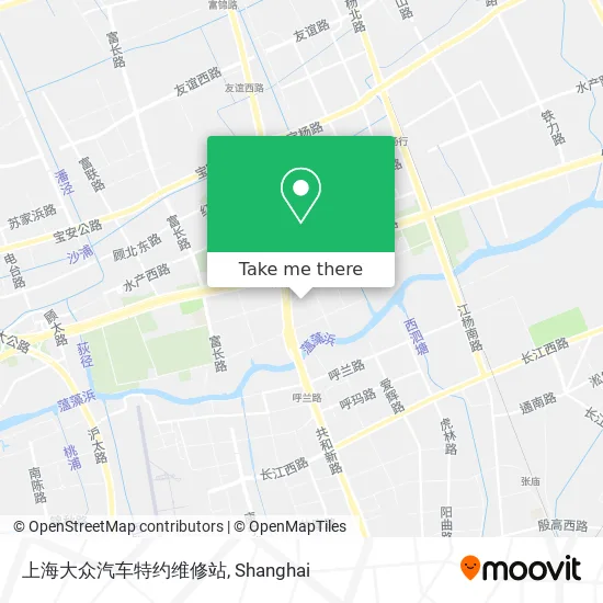 上海大众汽车特约维修站 map