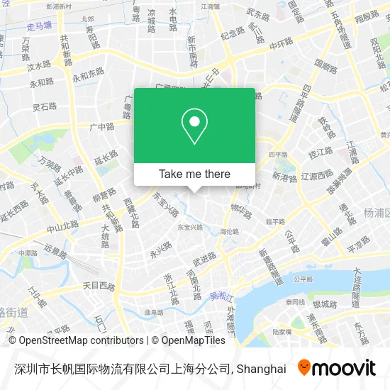 深圳市长帆国际物流有限公司上海分公司 map