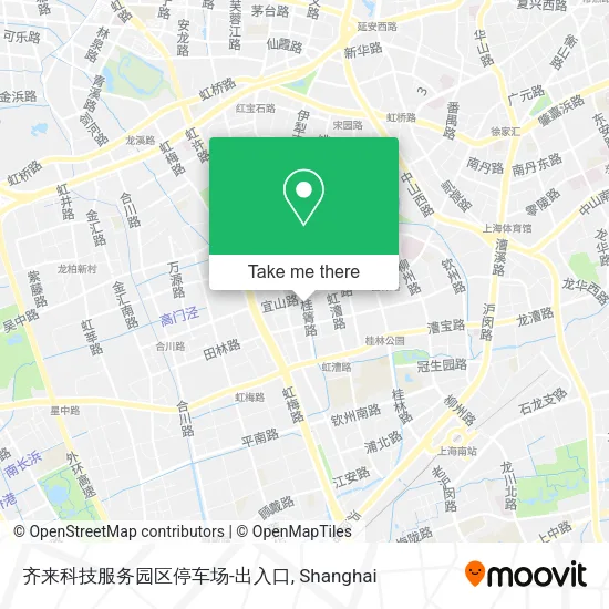 齐来科技服务园区停车场-出入口 map