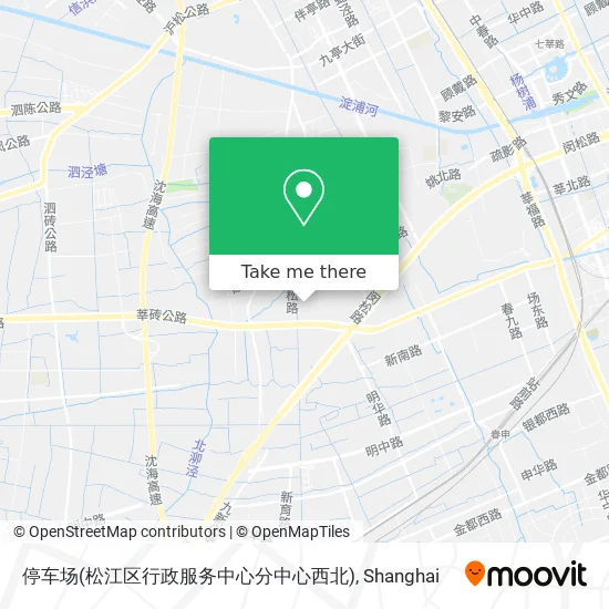 停车场(松江区行政服务中心分中心西北) map