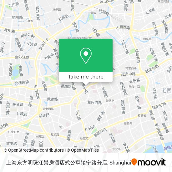 上海东方明珠江景房酒店式公寓镇宁路分店 map