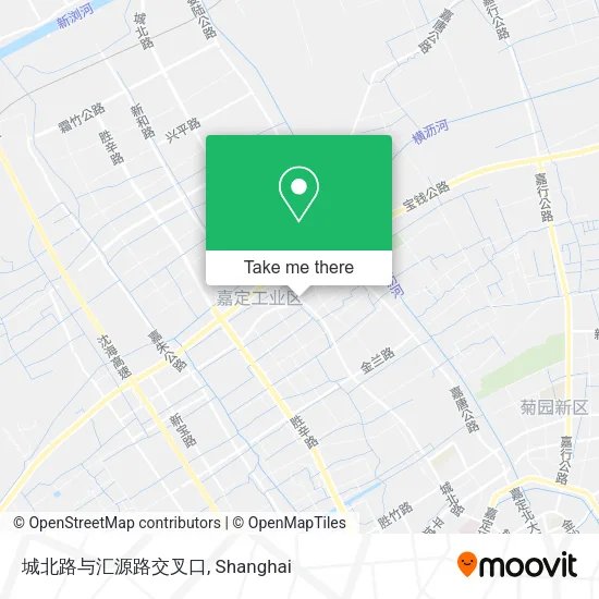 城北路与汇源路交叉口 map