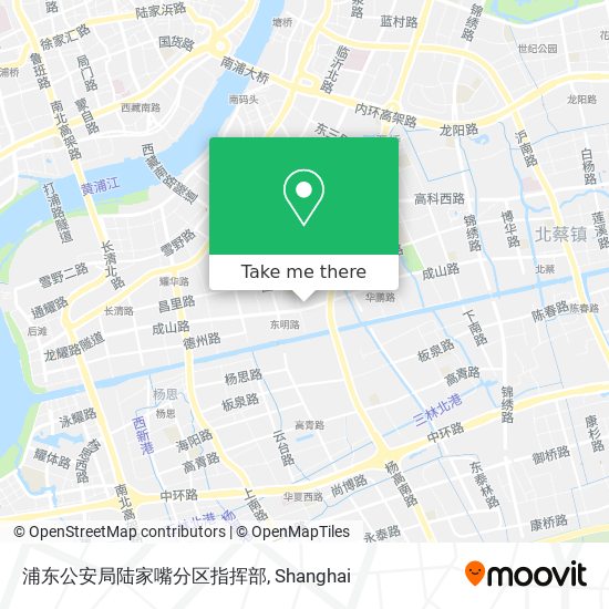 浦东公安局陆家嘴分区指挥部 map